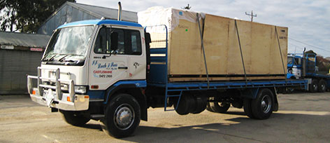 Leech Transport Flat Bed Truck